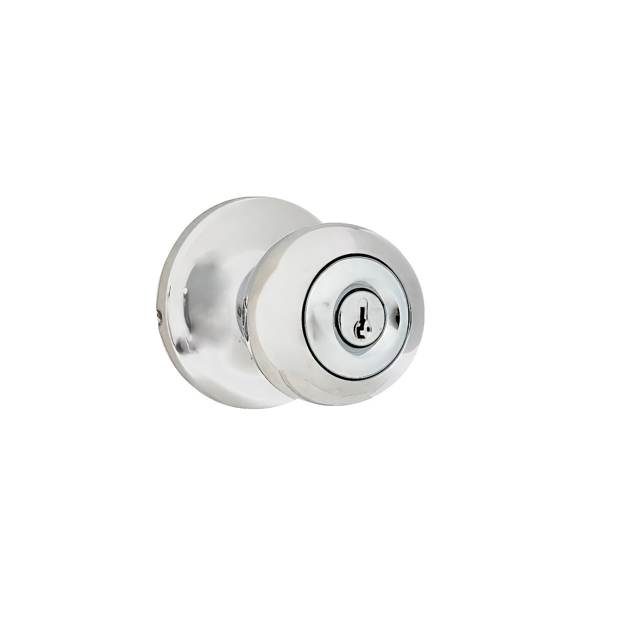 Weslock 00240G6G6FR23 bright chrome keyed entry door knob