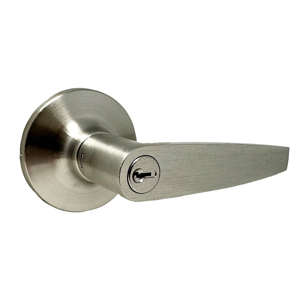 Weslock 00240WNWNFR23 satin nickel keyed entry door lever