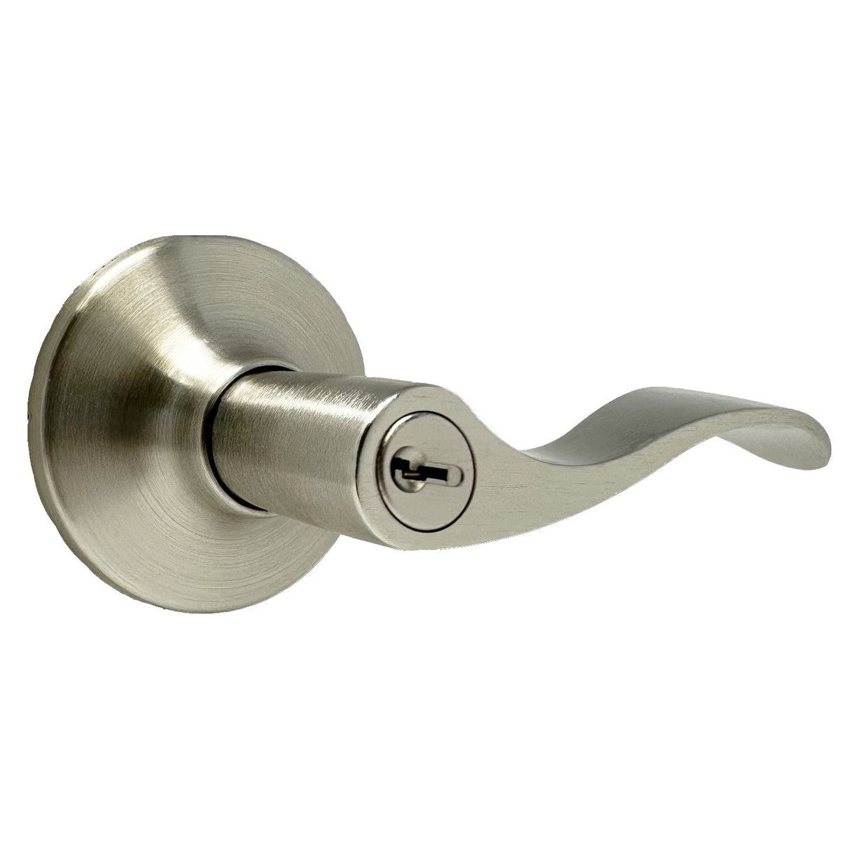 Weslock 00240XNXNFR23 satin nickel keyed entry door lever