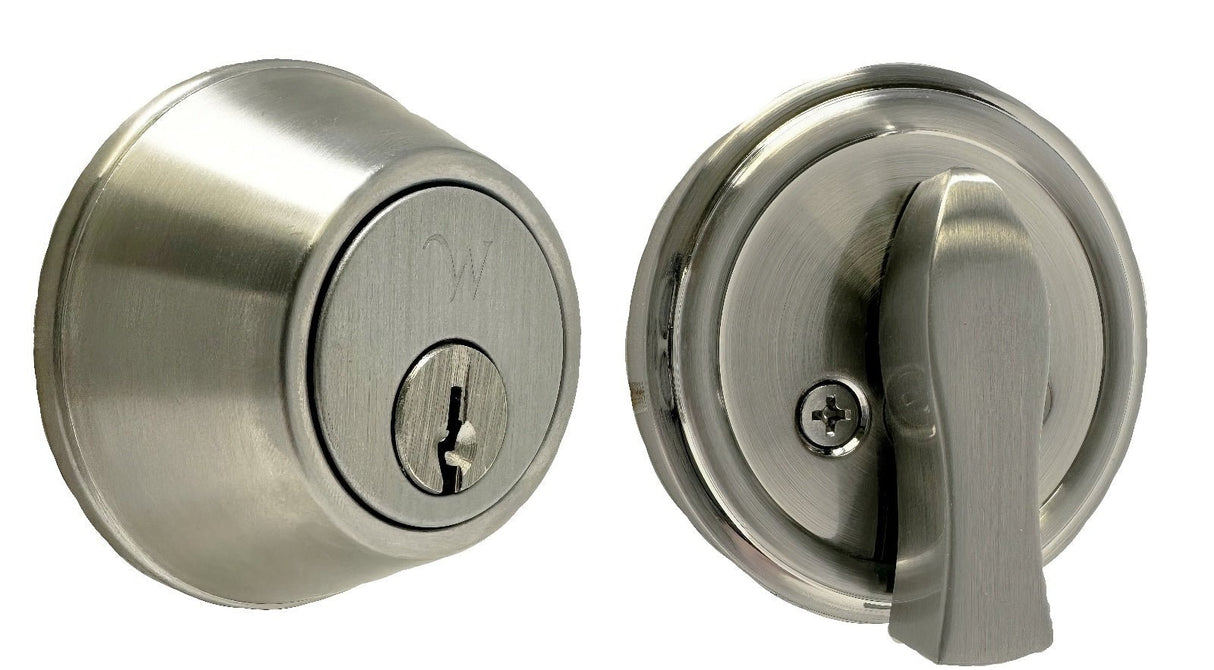 Weslock 00471-N-NSL23 satin nickel single cylinder deadbolt