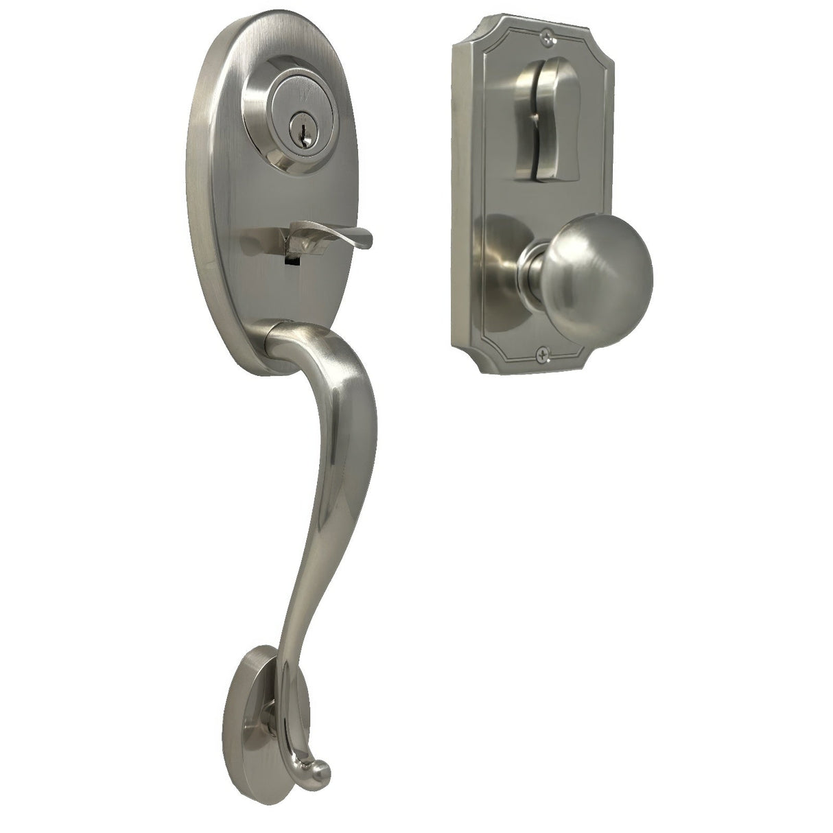 Weslock 01441-NINSL2D satin nickel single cylinder handleset