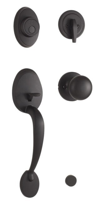 Weslock 02815-2S20020 matte black dummy handleset