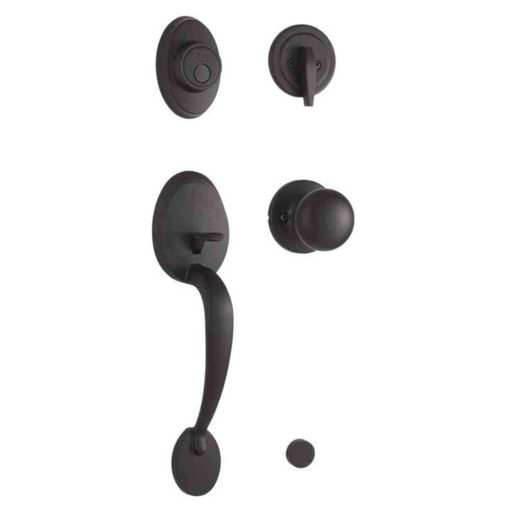 Weslock 02815-2S20020 matte black dummy handleset