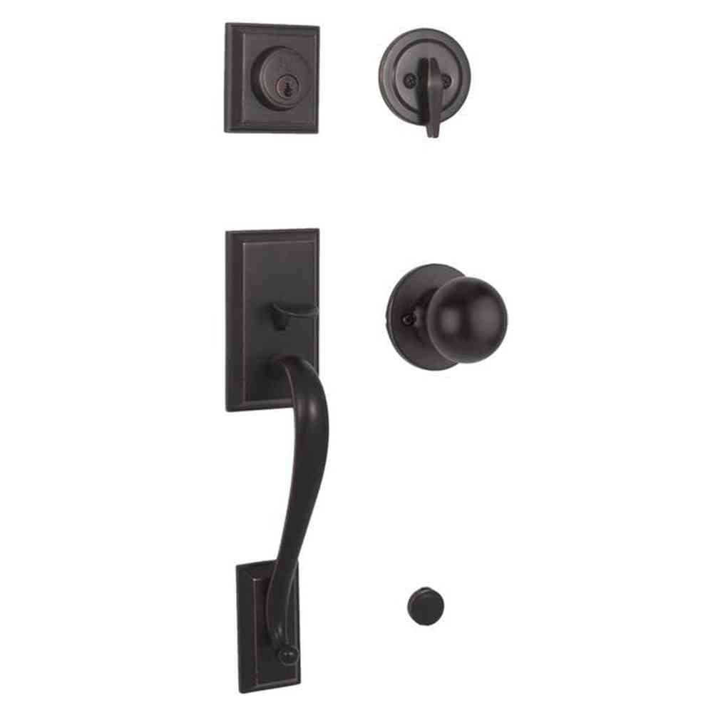 Weslock 02830-1G1FR2D oil rubbed bronze single cylinder handleset