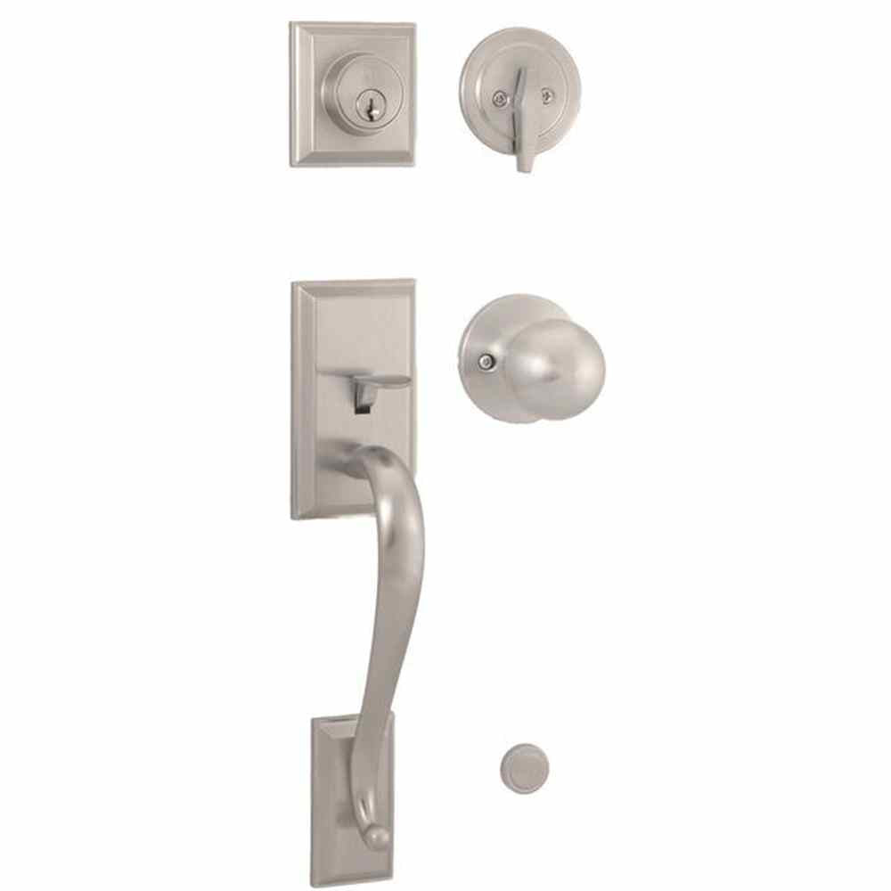 Weslock 02830-NGNFR2D satin nickel single cylinder handleset