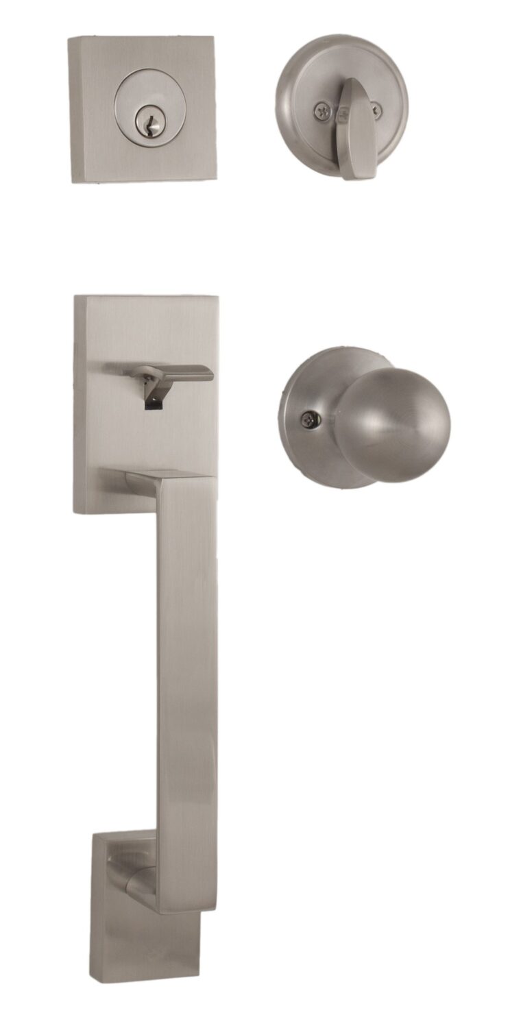 Weslock 02840-NGNFR2D satin nickel single cylinder handleset