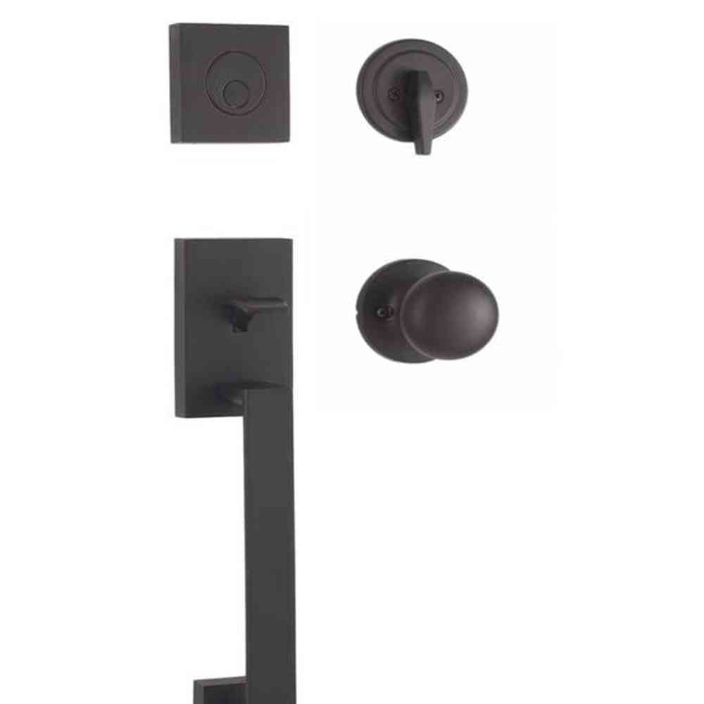 Weslock 02845-2S20020 matte black dummy handleset