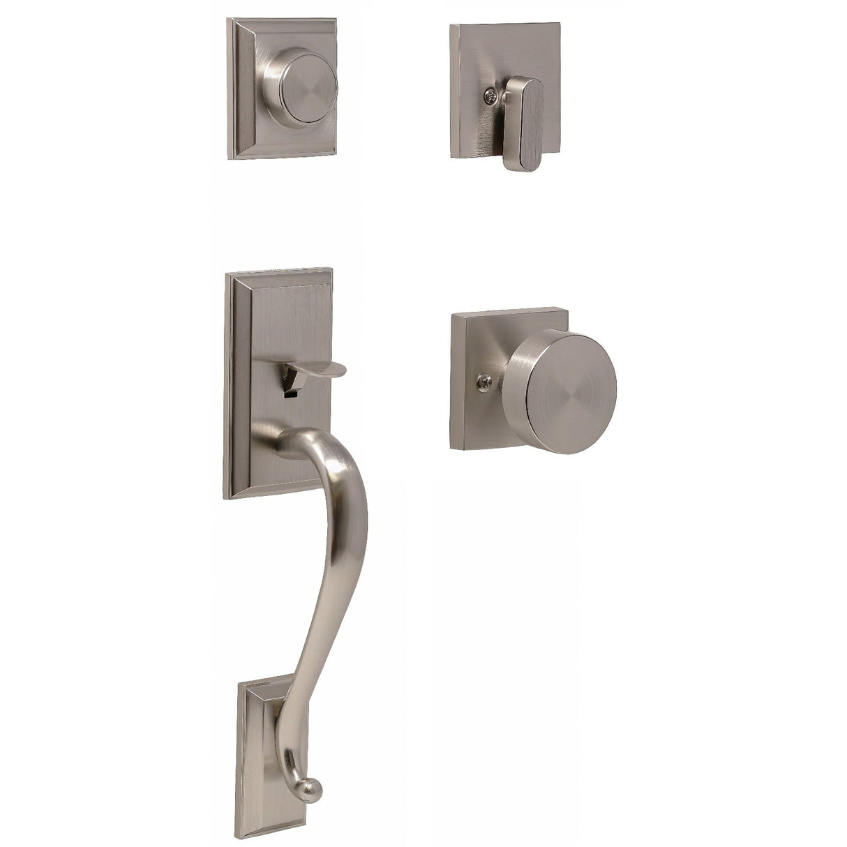 Weslock 02865-N4N0020 satin nickel dummy handleset
