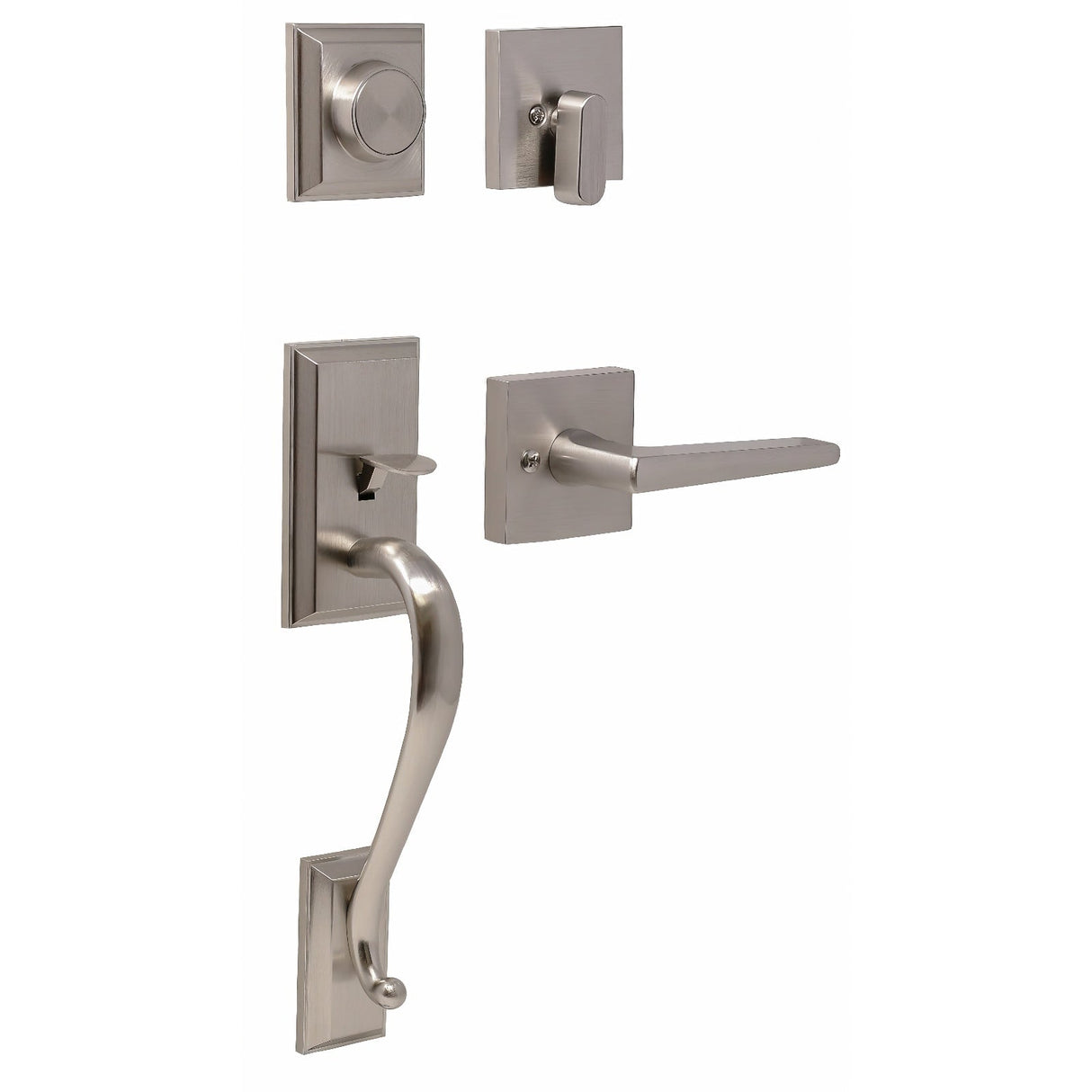 Weslock 02865-N7N0020 satin nickel dummy handleset