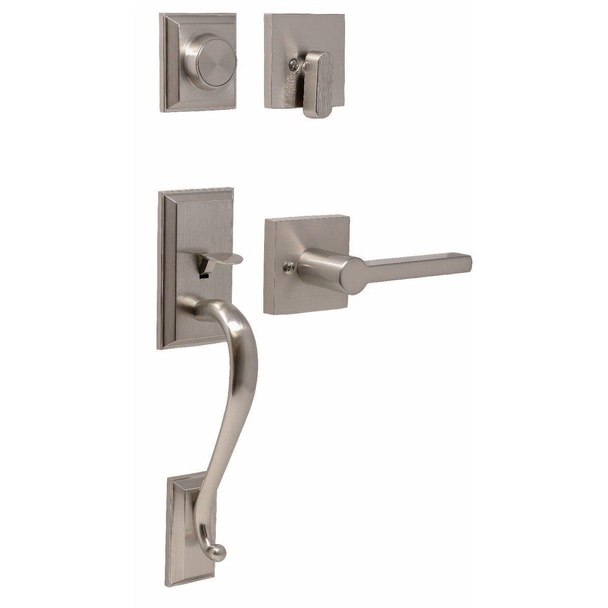 Weslock 02865-N9N0020 satin nickel dummy handleset