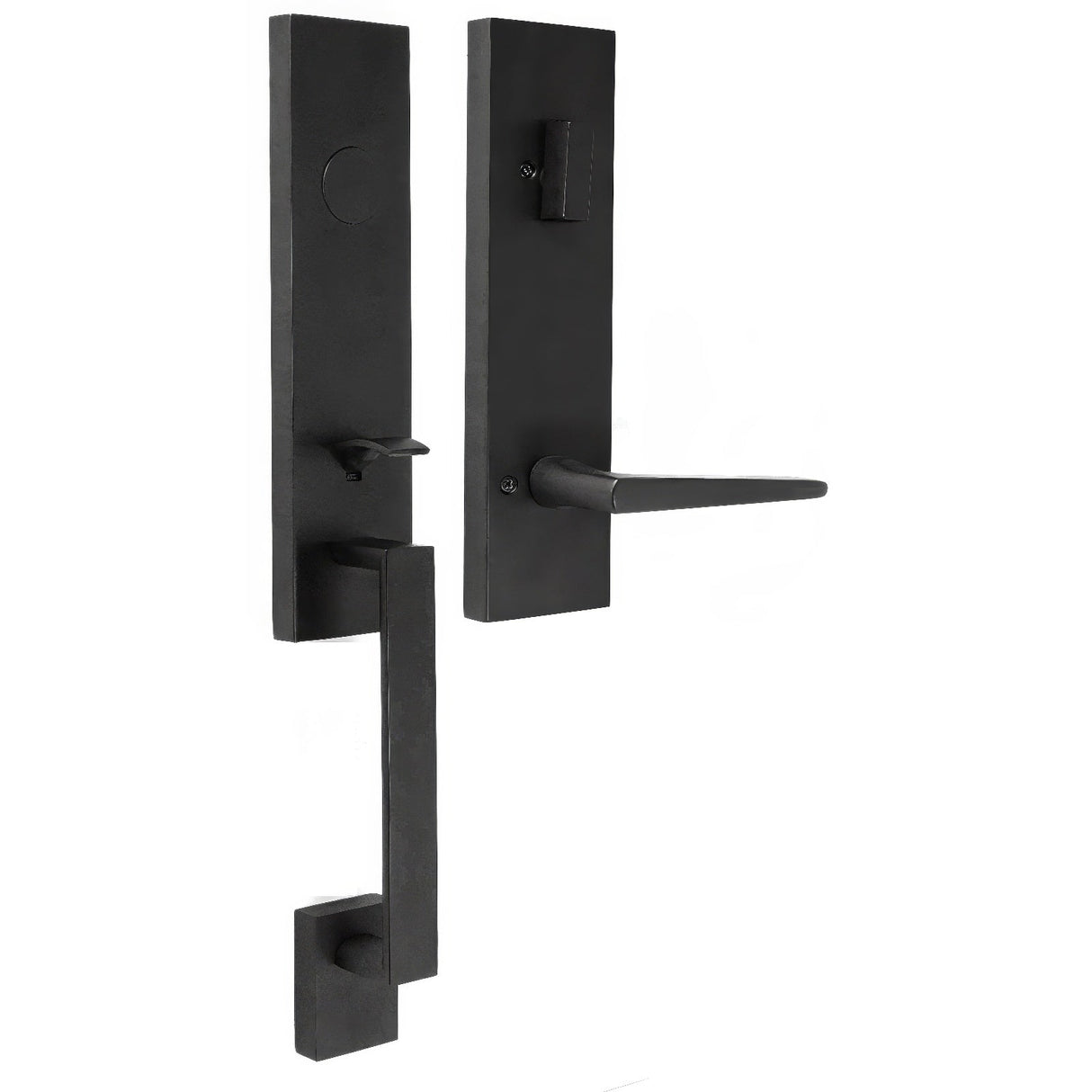 Weslock 02875-2720020 matte black dummy handleset