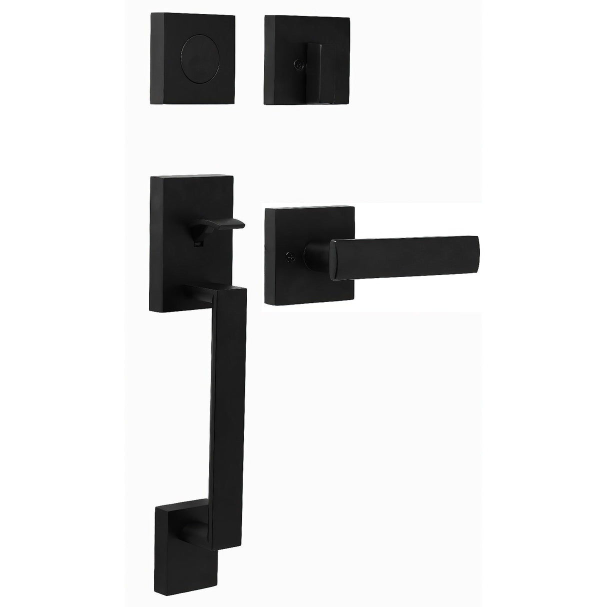 Weslock 02885-2320020 matte black dummy handleset