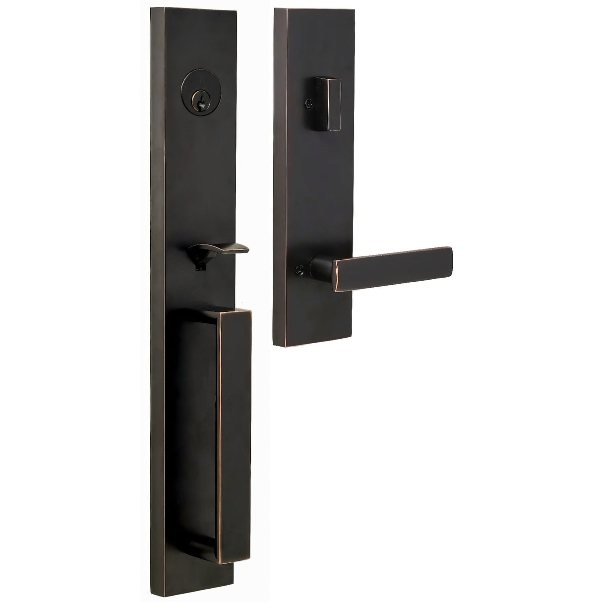 Weslock 02890-131SL2D oil rubbed bronze single cylinder handleset