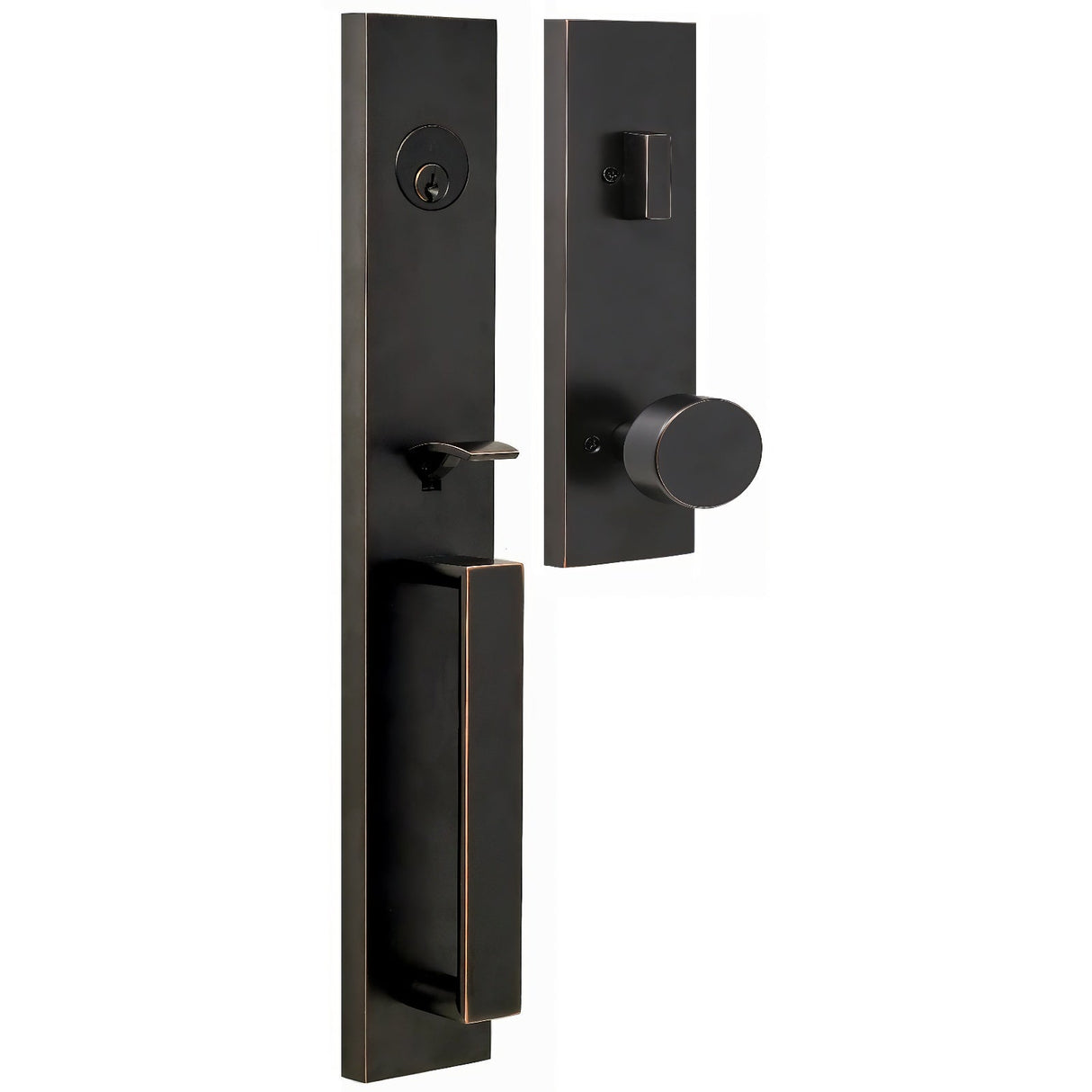 Weslock 02890-141SL2D oil rubbed bronze single cylinder handleset