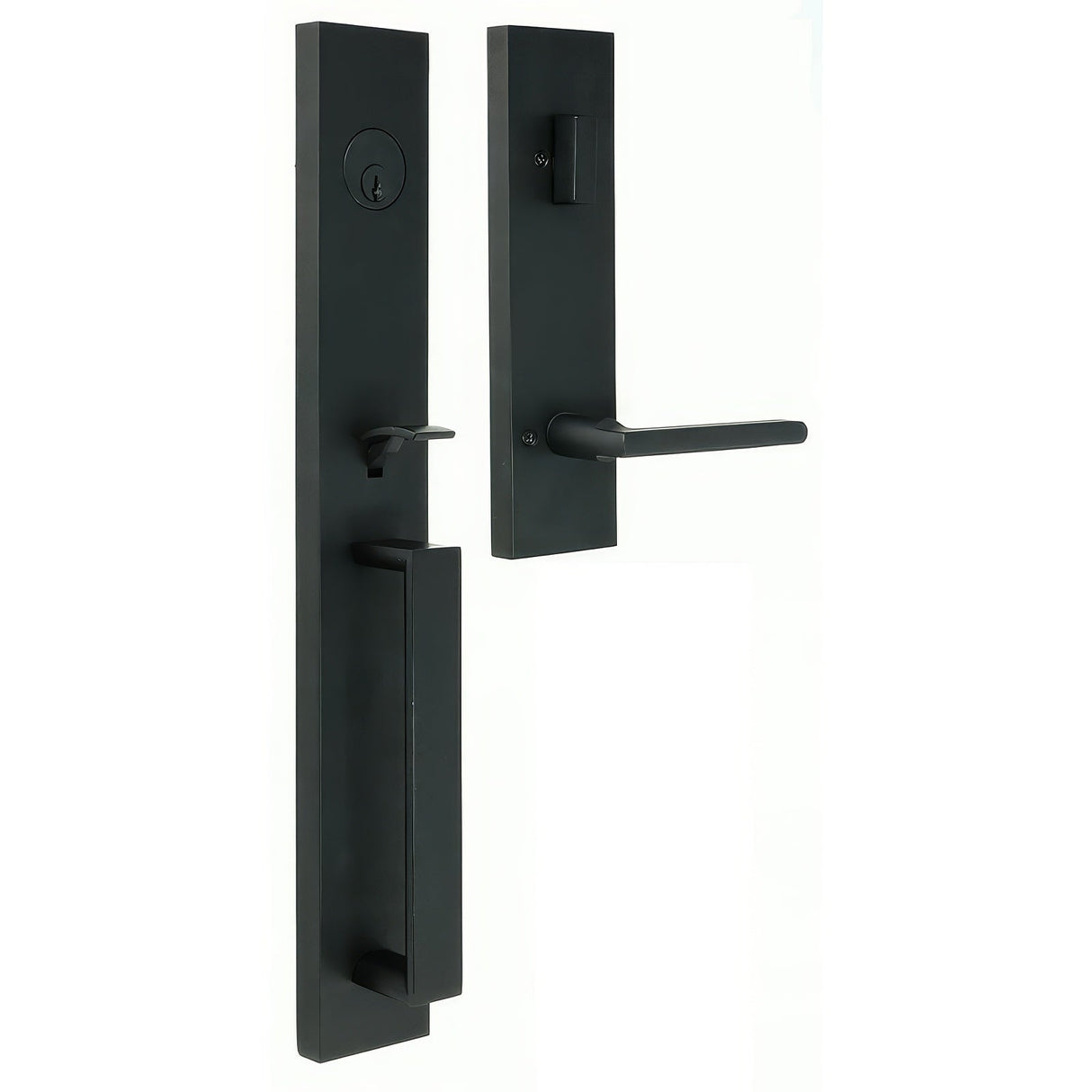 Weslock 02890-252SL2D matte black single cylinder handleset