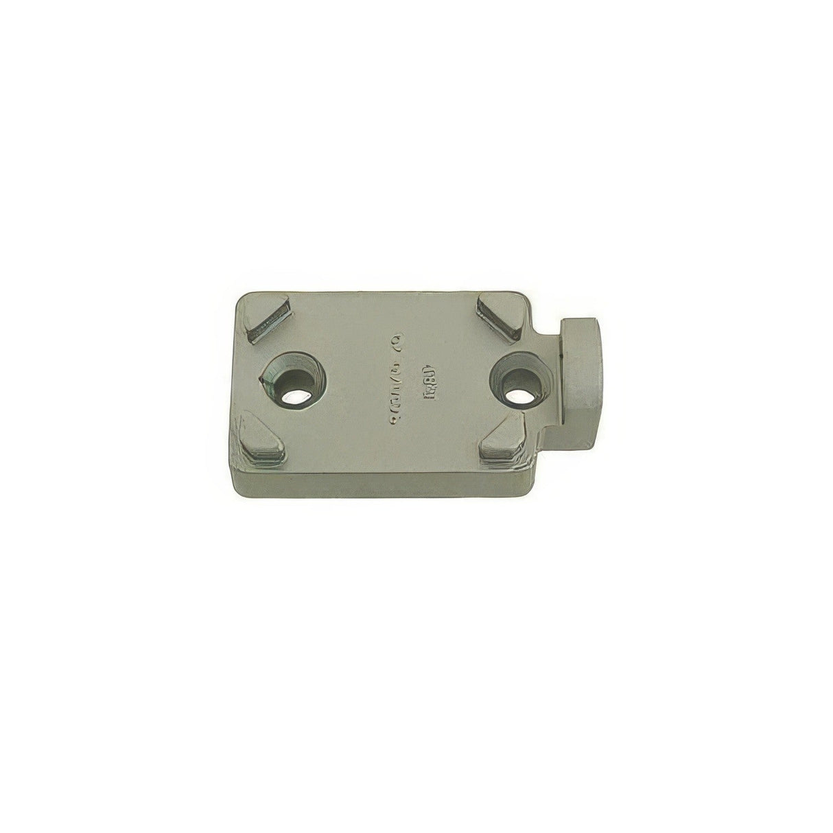 Von Duprin 05039028 mullion bottom fitting and cover in polished brass, additional view