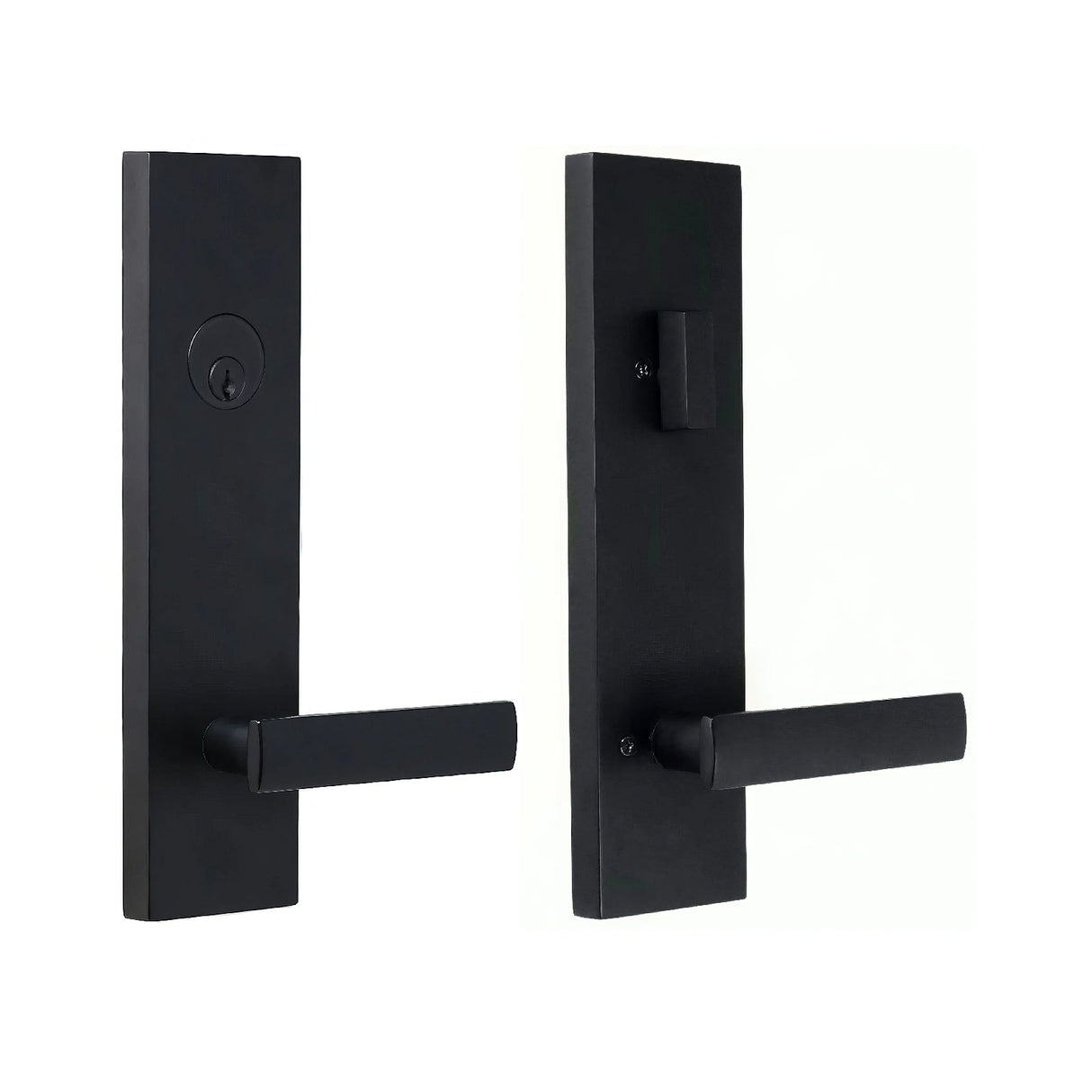Weslock 066213232SL2D matte black single cylinder handleset