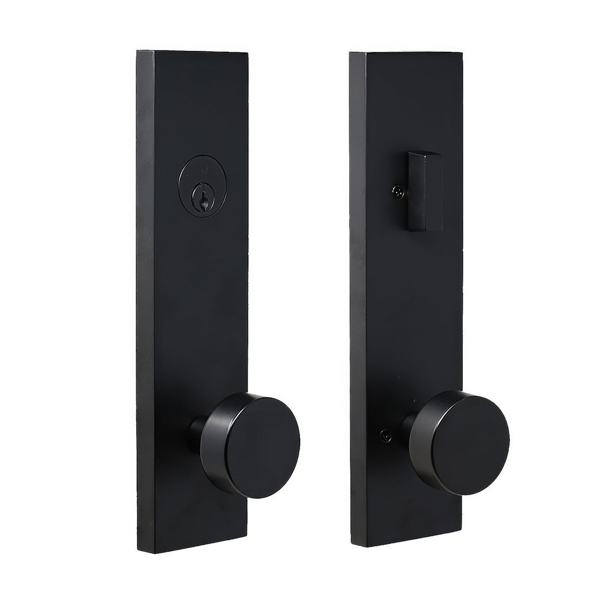 Weslock 066214242SL2D matte black single cylinder handleset