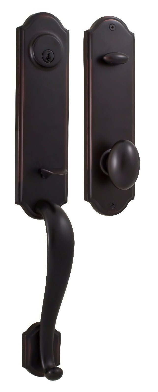 Weslock 06651-1J1SL2D oil rubbed bronze single cylinder handleset