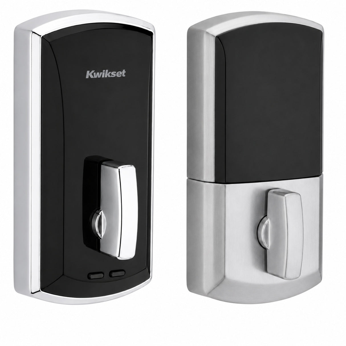 Kwikset 1000 20 Min UL Unite Electronic Smart MF Deadbolt in Bright Chrome