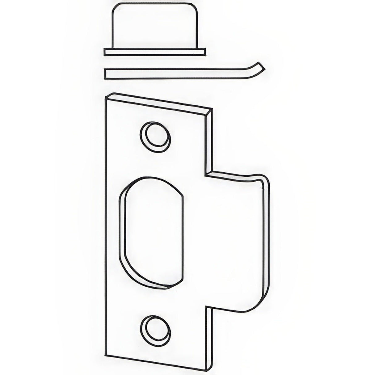 Schlage Commercial 10013626112 satin chrome strike plate