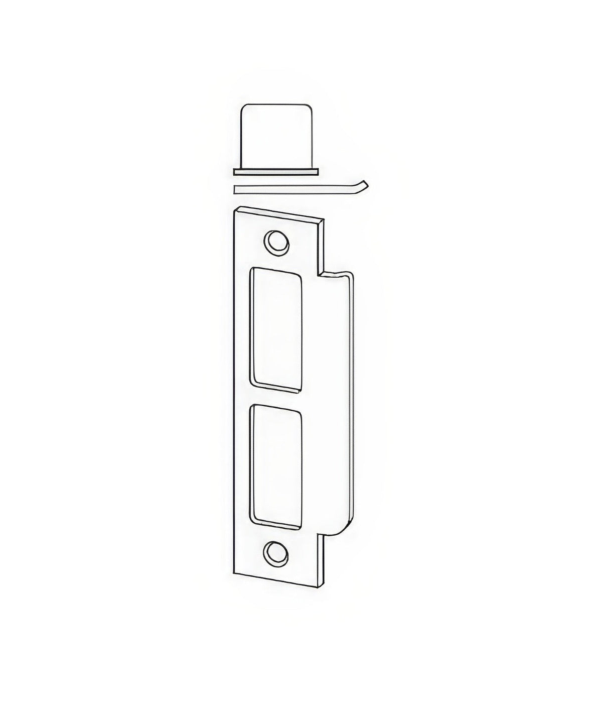 Schlage Commercial 10072613 oil rubbed bronze strike plate
