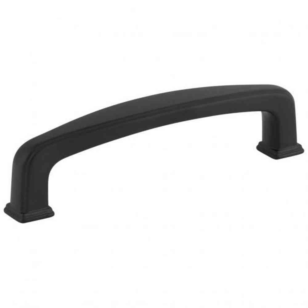 Jeffrey Alexander 1092-128MB matte black cabinet drawer pull