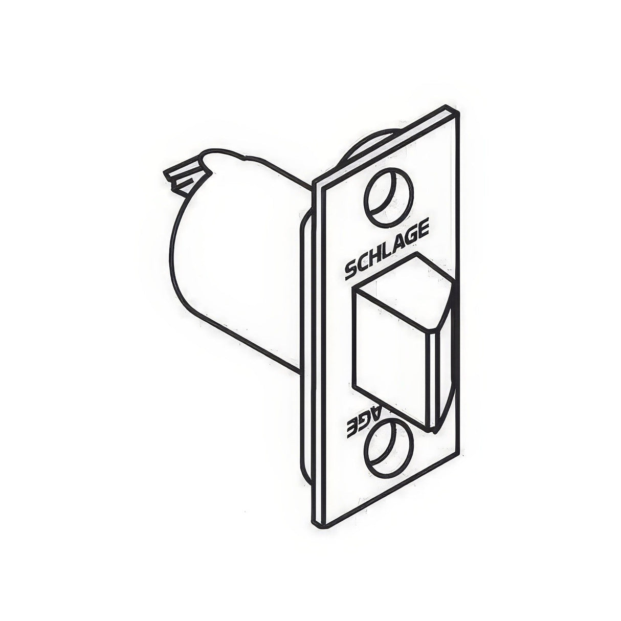 Schlage Commercial 11116613 oil rubbed bronze spring latch