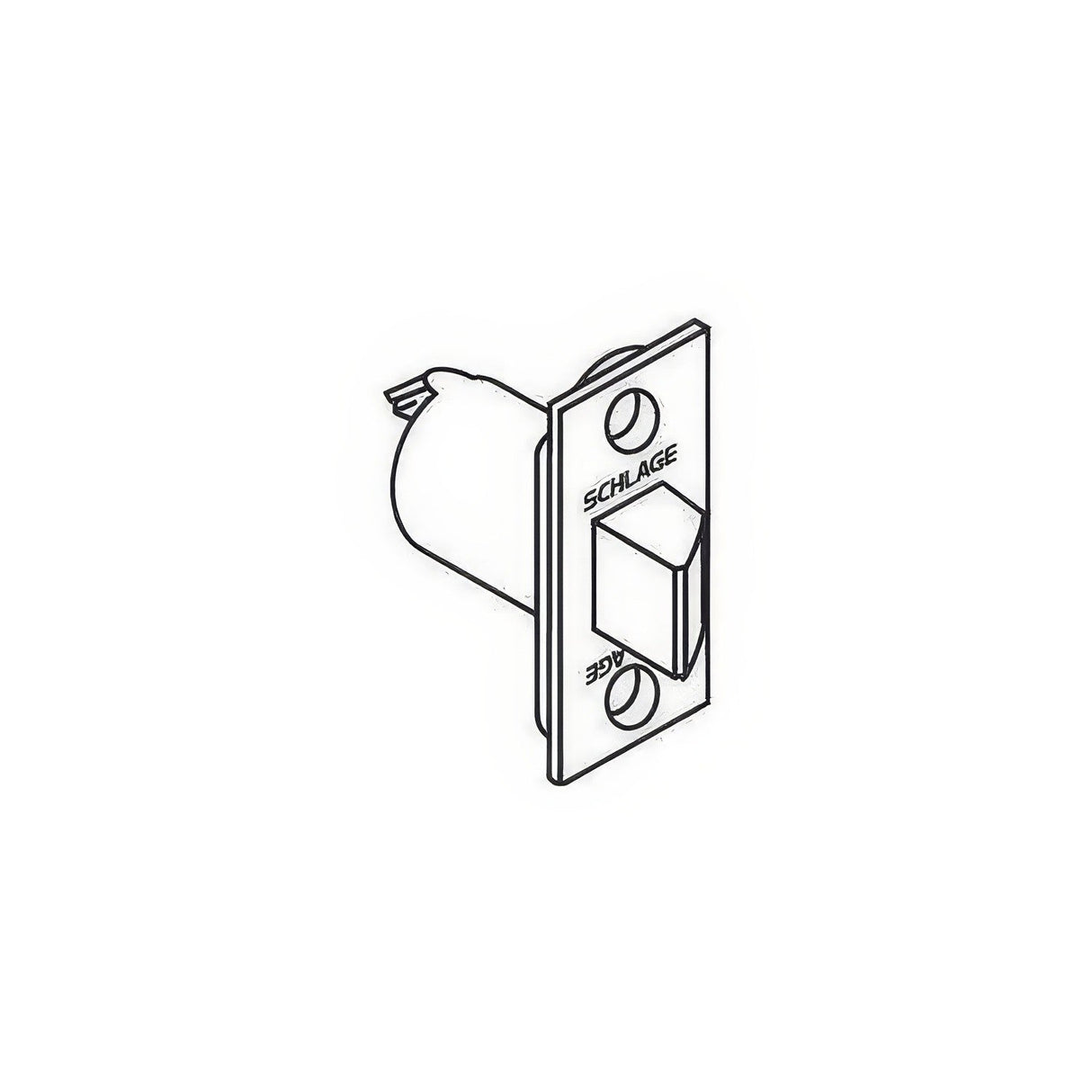 Schlage Commercial 11116626 satin chrome spring latch