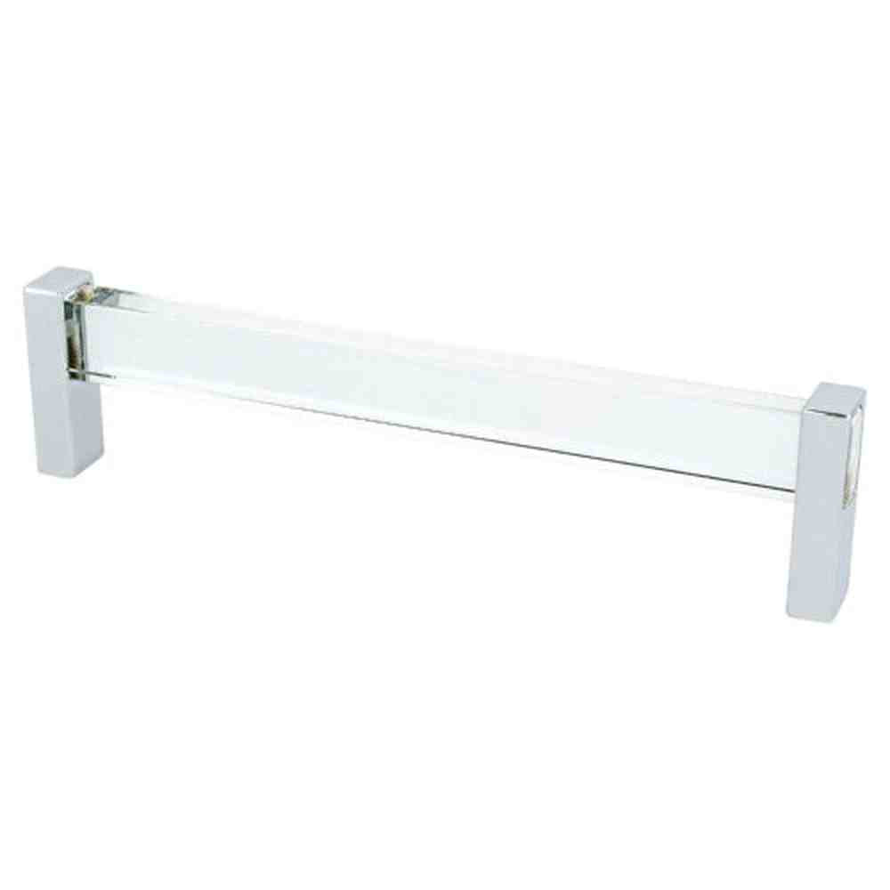 R. Christensen 1134-7000-P polished chrome/transparent cabinet pull handel