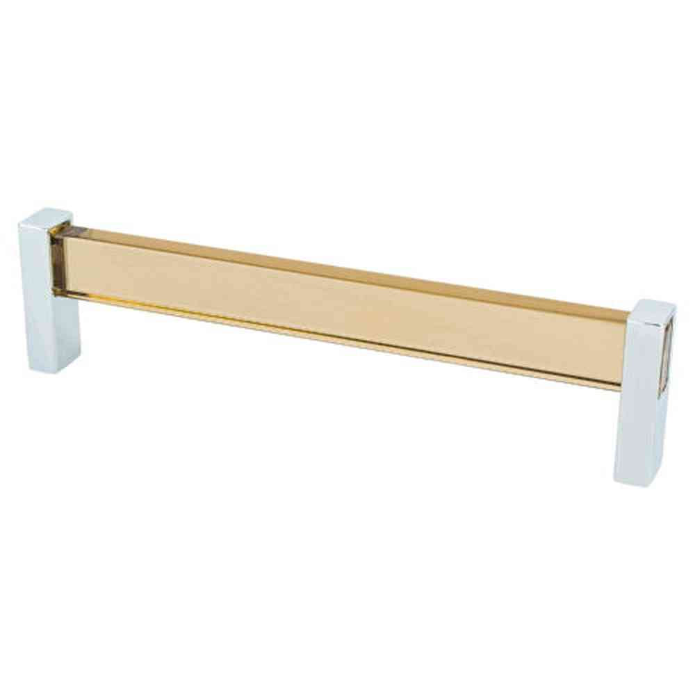 R. Christensen 1137-7000-P polished chrome/brown cabinet pull handel