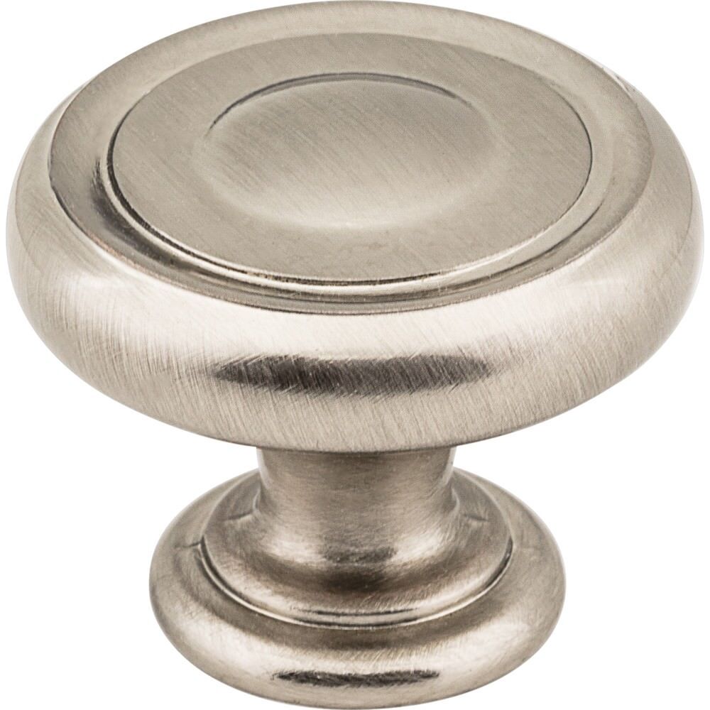 Jeffrey Alexander 117SN Bremen 1 cabinet knob in black, additional view