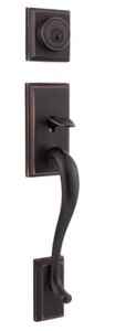 Kwikset 814HE-1 Hawthorne Handle Only; No Deadbolt in Venetian Bronze