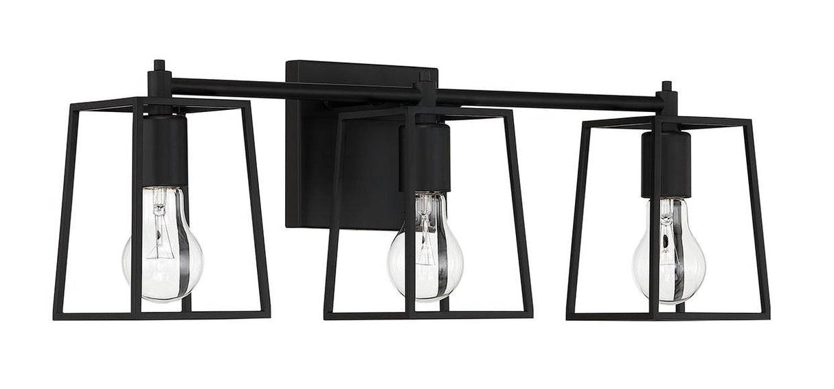 Craftmade 12123FB3 flat black vanity