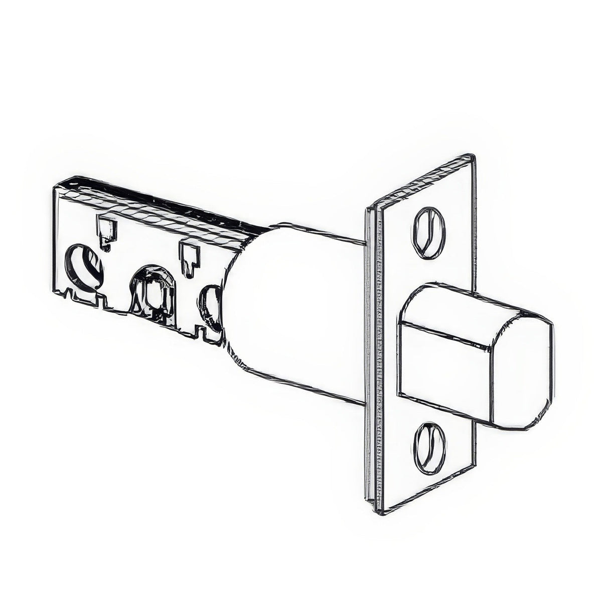 Schlage 12349626 satin chrome deadbolt latch