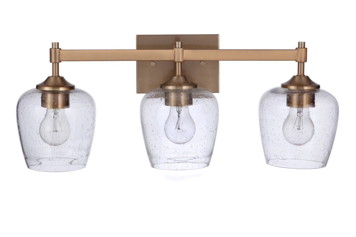 Craftmade 12422SB3 satin brass vanity