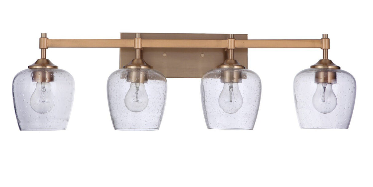 Craftmade 12430SB4 satin brass vanity