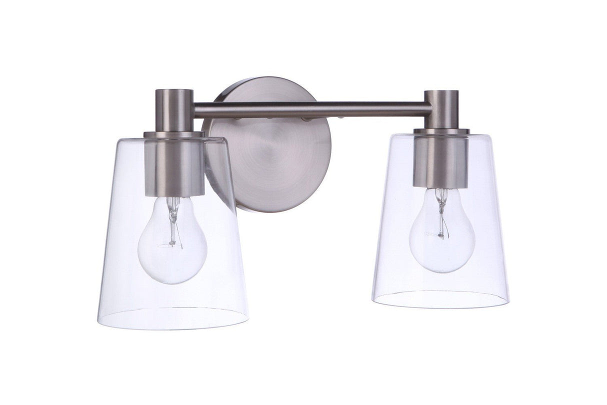 Craftmade 12615BNK2 brushed polished nickel vanity