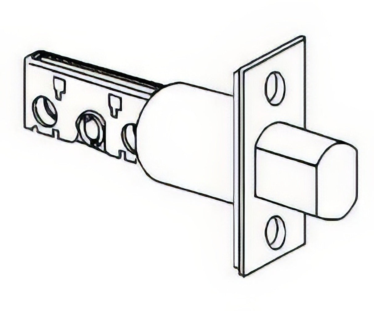 Schlage Commercial 12632605 polished brass deadbolt latch