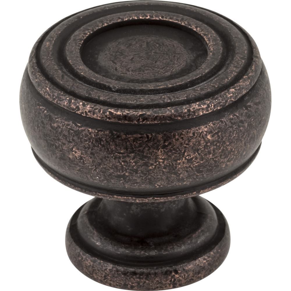 Jeffrey Alexander 127DMAC distressed oil rubbed bronze cabinet knob