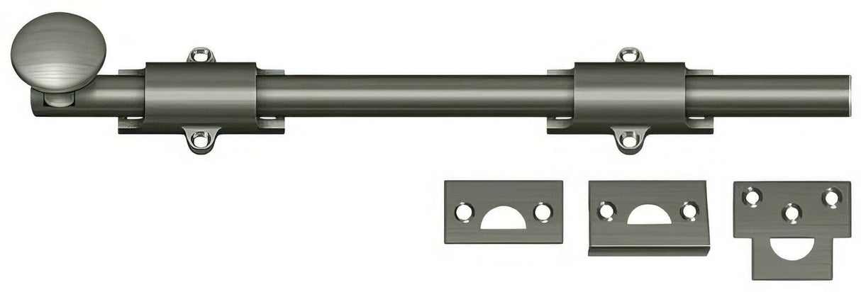 Deltana 12SB15A antique nickel surface bolt