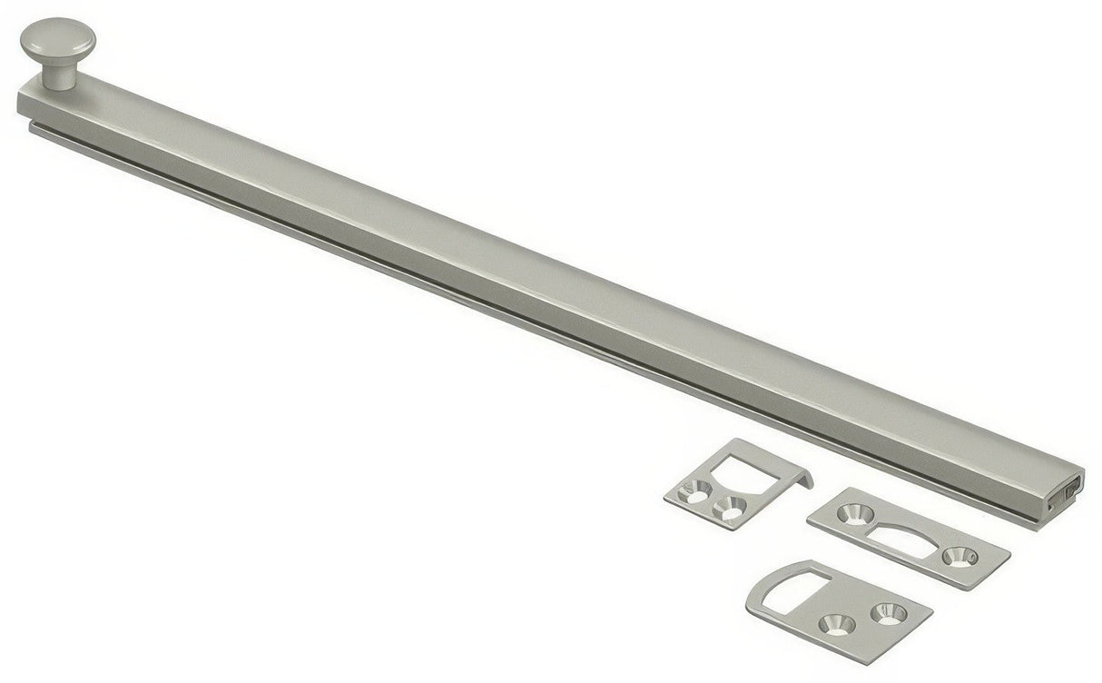 Deltana 12SBCS15 satin nickel surface bolt
