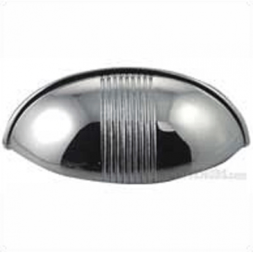 MNG Hardware 13611 136 2-1/2" Striped Cup Cabinet Pull Distressed Silver