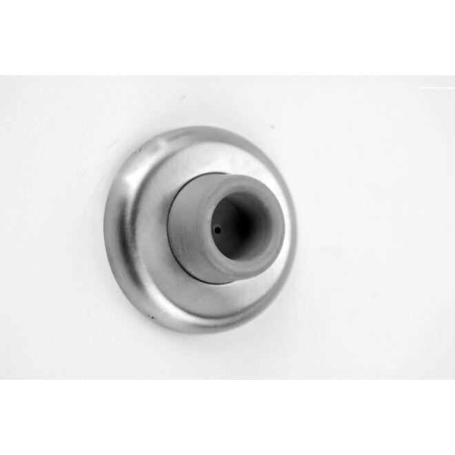 Don-Jo 1407619 clear satin nickel wall bumper
