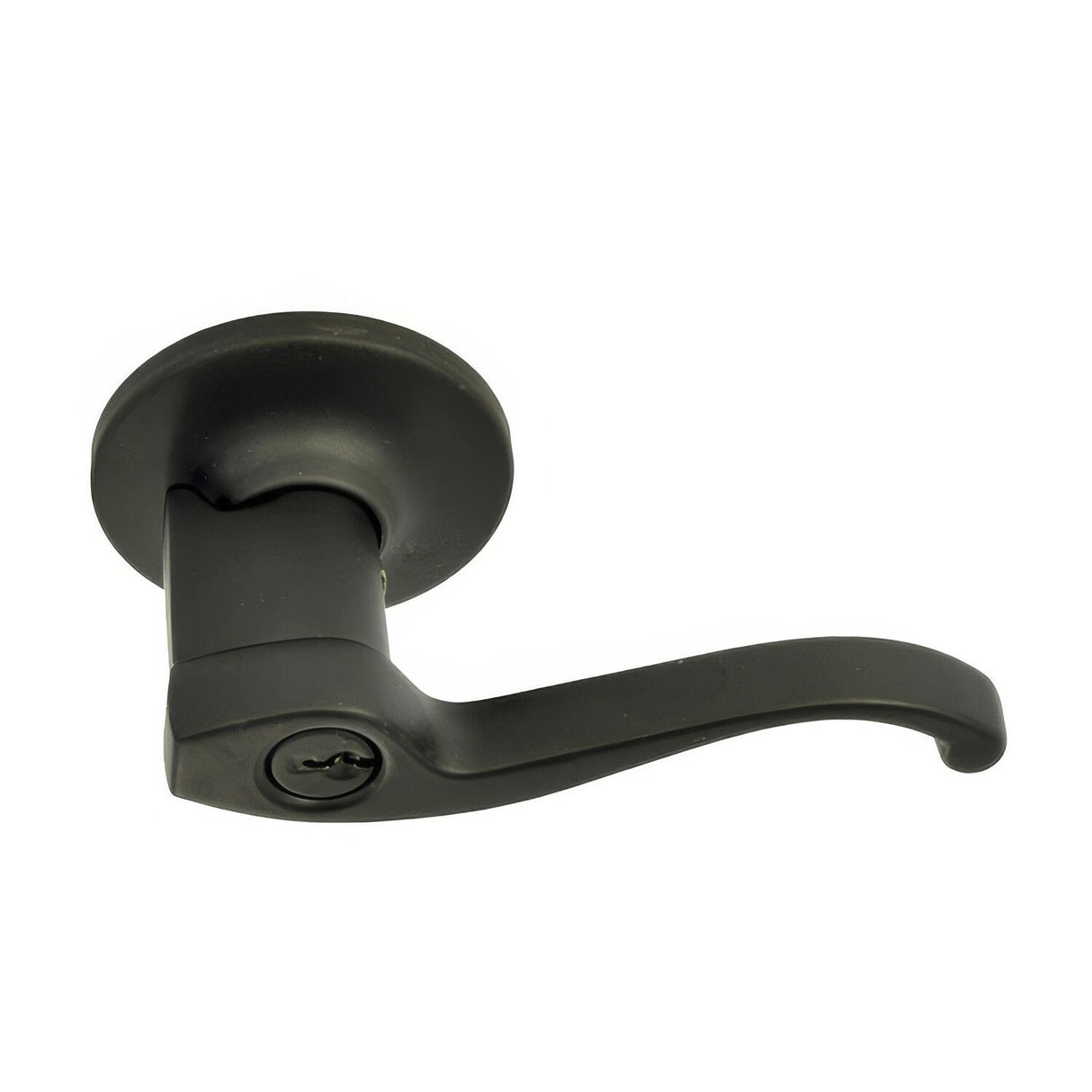 Better Home Products 14544BLKLT Pacific Heights keyed entry keyed entry door lever, additional view