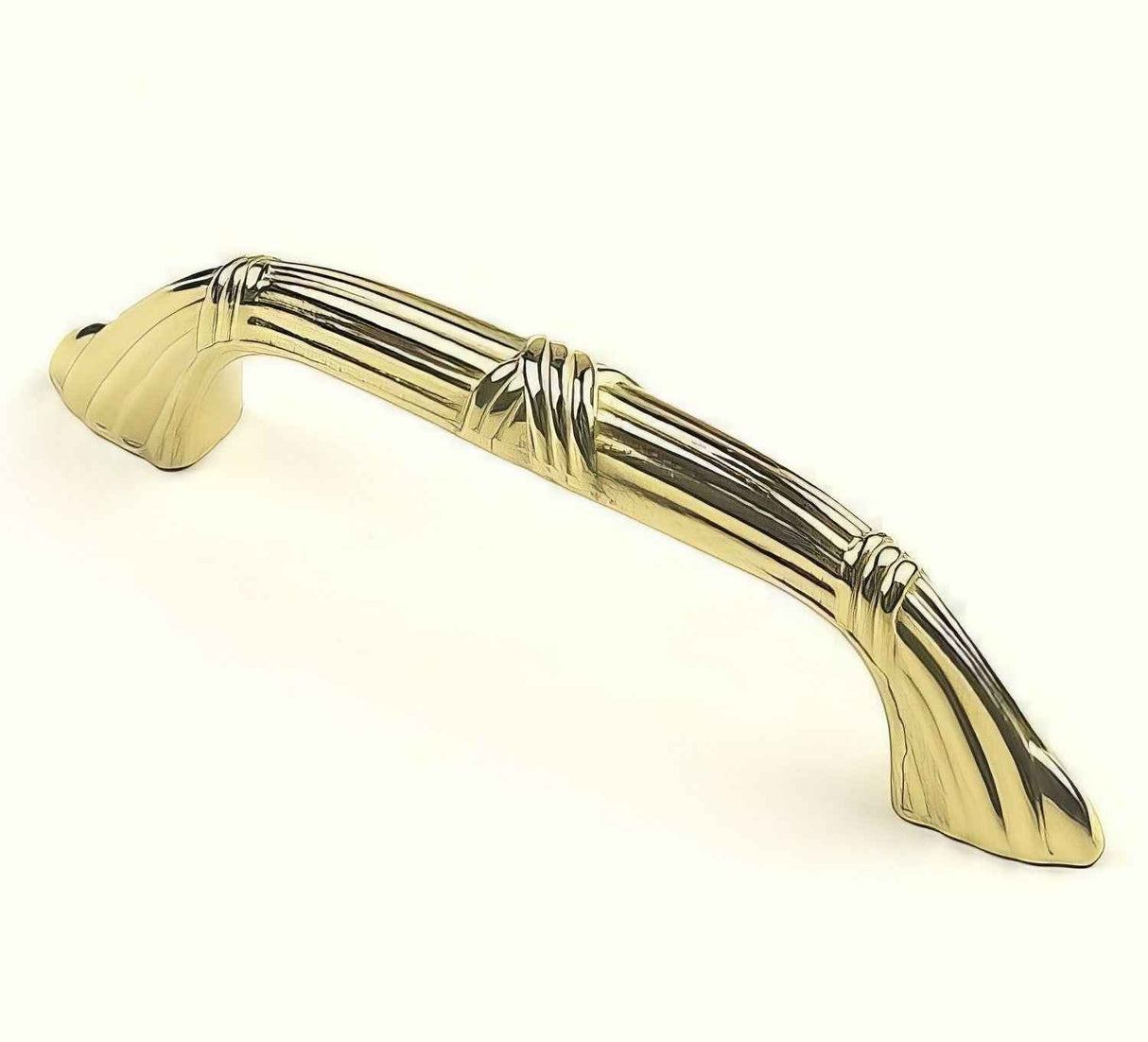 Century Hardware 15535-3 polished brass cabinet pull handle