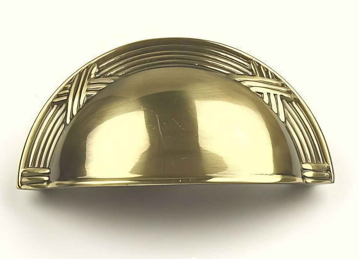 Century Hardware 15543-3 polished brass cup pull