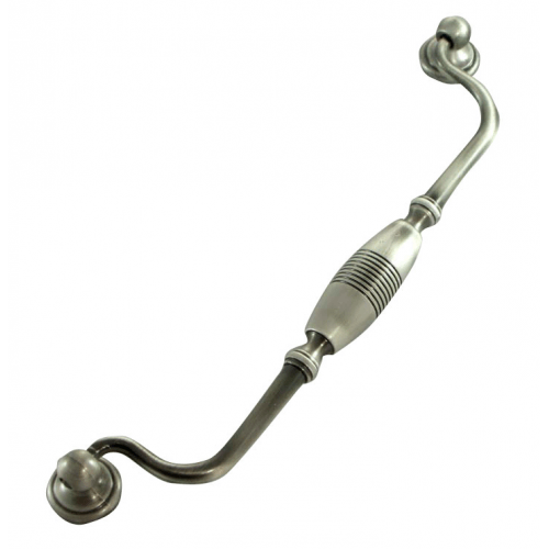 MNG Hardware 15815 158 9" Striped Drop Cabinet Pull Polished Chrome