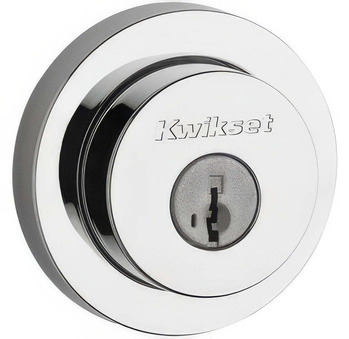 Kwikset 158RDT-26S.STRKP polished chrome single cylinder deadbolt