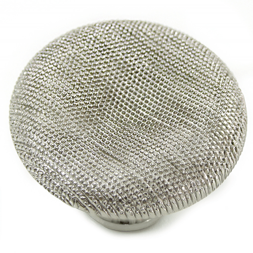 MNG Hardware 16621 166 1-1/2" Vanilla Thumbprint Cabinet Knob Satin Antique Nickel